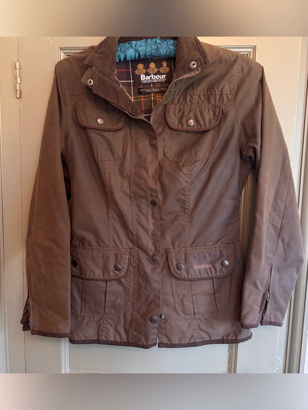 Barbour Women's Waxed Field Jacket EUC